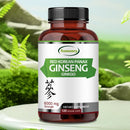 Korean Red Panax Ginseng + Ginkgo Biloba - Increases Energy, Stamina & Performance, Supports Mental Health - 120 Capsules