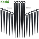 KESLA 50PCS 11cm 20cm 1/4'' Fixed Stake Support Holder for 4/7mm Watering PVC Hose DrIp Irrigation Home Garden Flowerpot Fitting