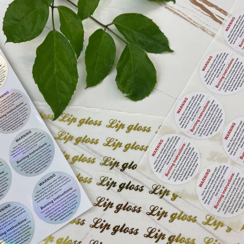 500 PCS Custom Logo Sticker Labels Stickers Label Wedding Birthday Baptism Party Design Your Own Sticker Personalized Packaging