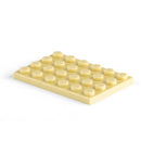 5pcs/lot DIY Blocks Building Bricks Thin 4X6 Educational Assemblage Construction Toys for Children Size Compatible With Brand