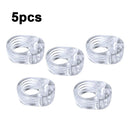 5pcs Door Handle Stopper Transparent PVC Door Handle Buffer Wall Protection Shock Absorber for Office Home Kitchen Bedroom