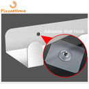 PizzAtHome Pizza Shovel Wall Rack Brushed Stainless Steel Pizza Peel Rack Wall Mounted Hanger Heavy Duty Pizza Shovel Holder