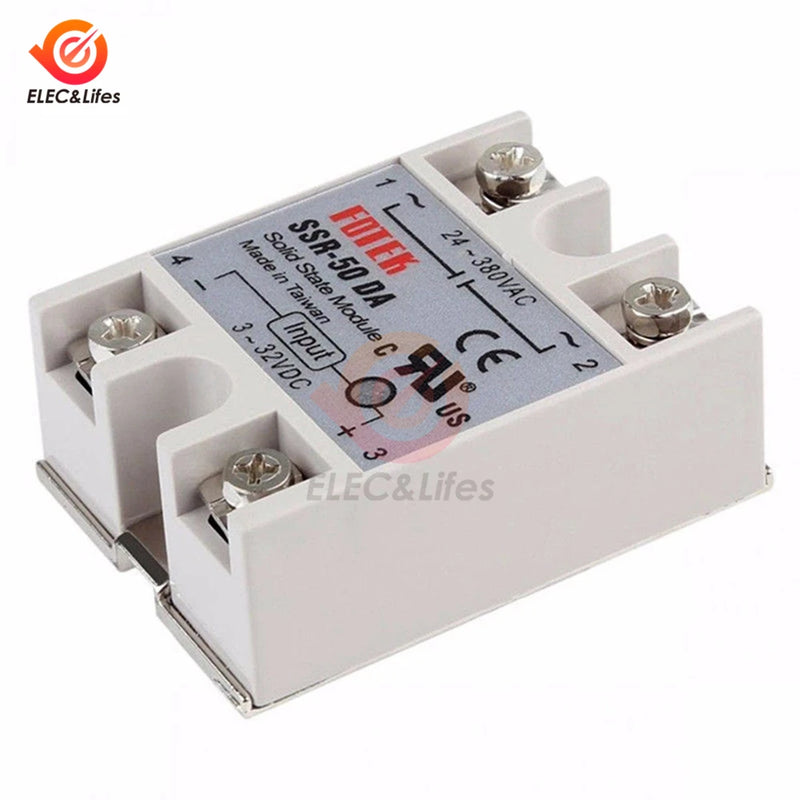 AC 220V Solid State Relay SSR-10AA SSR-25AA SSR-40AA SSR-60AA 10A 25A 40A 60A AC Control AC SSR Relay 80-250VAC TO 24-380VAC