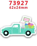 DIY Craft Supplies Sewing Accessories Cartoon Easter Bunny Printed Planar Resins Mold 10 Pieces. PR-73721