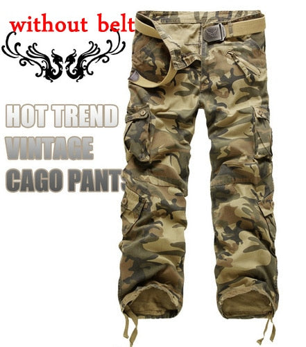 2023 Hot sale free shipping men cargo pants camouflage  trousers military pants for man 7 colors