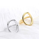 VAROLE New Arrival Cold Wedding Rings for Women Irregular Korean Simple Style Round Copper Ring jewelry Wholesale