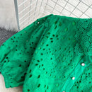 Tingfly Vintage Elegant Women Summer Embroidery Hollow Out Midi Long Dresses Lady Boho A Line Vestidos Elbise Frocks Vestidos Za