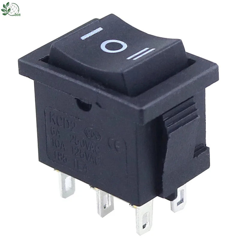 Promotion! 1 pcs kcd1 15*21mm SPDT  Mini Black 3 Pin Rocker Switch AC 6A/250V 10A/125V KCD1