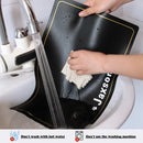 Personalized Pet Feeder Pad Waterproof PU Dog Bowl Mat Free Name Print Placemat Easy Clean For Dogs Cat Kids Drinking Bowls