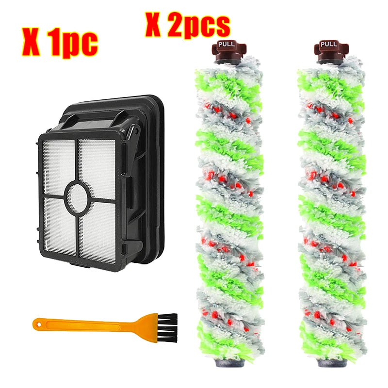 Replacement Roller Multi Surface Pet Brush 2306 1866 Vacuum Hepa Filter Filter Compatible with Bissell Crosswave 1785 2306 2551