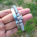 3pcs/Set Hot Men Titanium Steel Roman Numeral Bracelet Horseshoe Buckle Bangles Pulseira Bileklik Luxury Handmade Jewelry