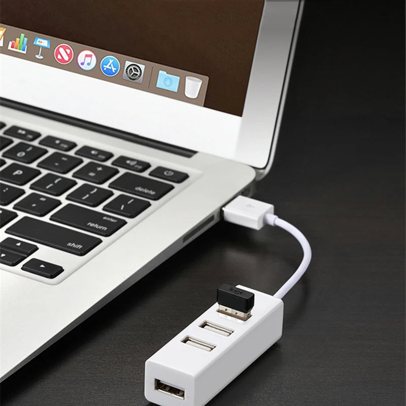 USB 2.0 HUB Power Supply HUB 4 Port USB Adapter For PC Laptop Computer Accessories ABS USB Splitter USB2.0