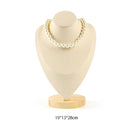 Bamboo and Wood with Microfiber Cloth Jewelry Display Stand Necklace Ring Display Stand Bracelet Earrings Display Jewelry Stand