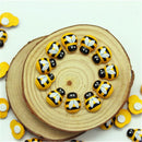 50/100pcs Bee Wooden Mini DIY Scrapbooking Easter Decoration Home Wall Decor Birt hday Party Decorations  Bee Wooden Kids Gift