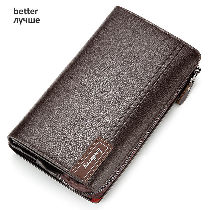 Baellerry Men Clutch Bag Large Capacity Men Wallets Cell Phone Pocket Passcard Pocket High Quality Multifunction Wallet For Men