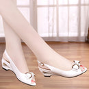 GKTINOO 2023 Summer New Style Sandals Female Summer With Wedges Open Toe Shoes White Shoes Comfortable Women's Shoes