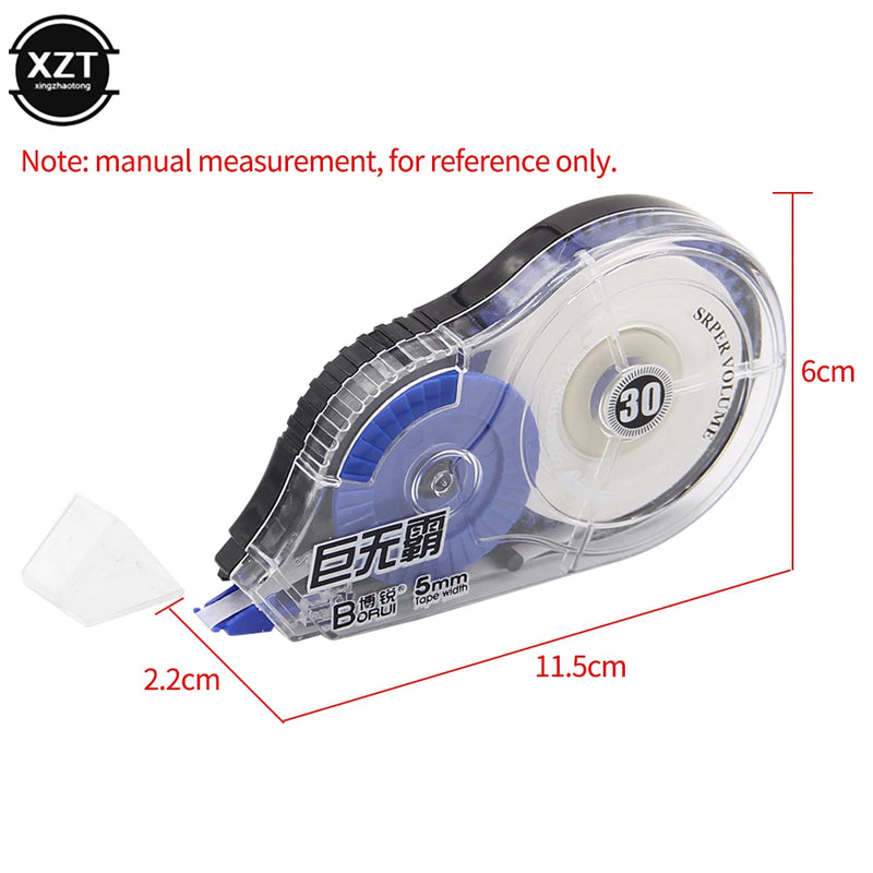 30M Roller Big Capacity White Out Correction Tape Student Error Tape Pen Back Corrector School Office Supplies Stationery