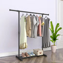 Double Pole Floor Drying Rack Balcony Folding Stainless Steel Home Furniture indoor Clothes Hanger Retractable Simple Coat Rack