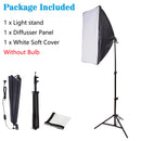 Photographic Equipment Photo Studio Photography Soft Box Kit With Triopod Video 50x70cm Softbox Photo Box With Lamp Holder E27