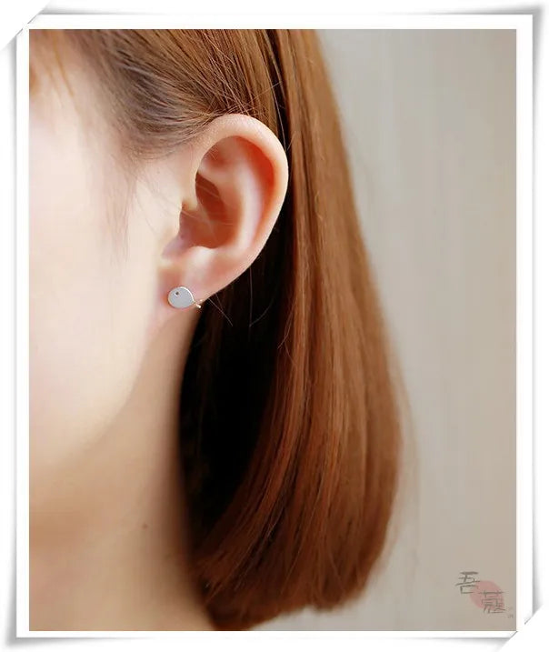 Real 925 Sterling Silver Small fish Earrings for Women Girls Gift Hot Fashion sterling-silver-jewelry Women Earrings