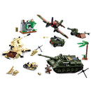 Sluban Normandy Landings Ww2 Military Vehicle Bunker Artillery Building Blocks Germany UK US World War I Ii Army Tank Plane Sets