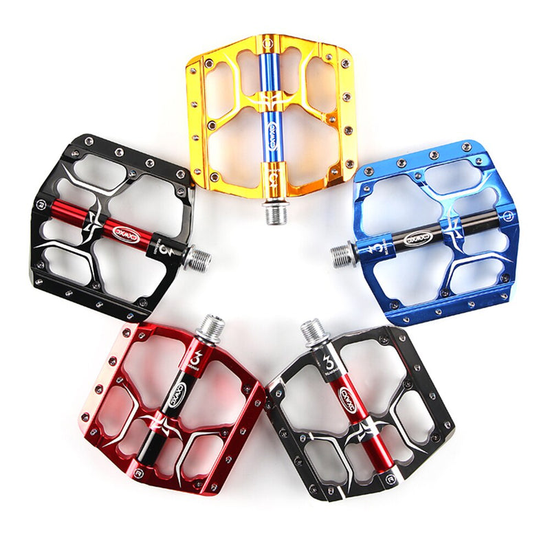 CXWXC Flat Bike Pedals MTB Road 3 Sealed Bearings Bicycle Pedals Mountain Bike Pedals Wide Platform  Accessories Part