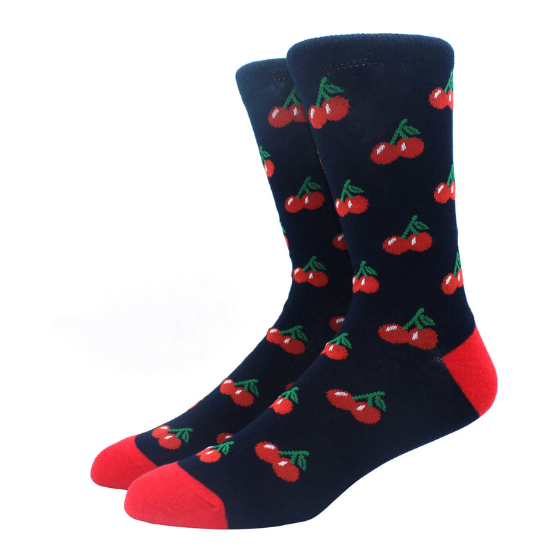 2024 New Hiphop Cotton Men Socks Harajuku Happy Funny animal Flamingo penguin chili Dress Socks for Male Wedding Christmas Gift