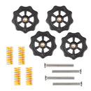 3DSWAY 3D Printer Part M3 M4 Hotbed Nut Spring Screw Leveling Kit Heated Bed Platform Level Spring Accessories for CR-10 Ender 3
