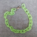 FishSheep Fashion Neon Color Acrylic Chain Necklace For Men Women Harajuku Punk Resin Big Choker Necklace 2020 Fashion Jewelry