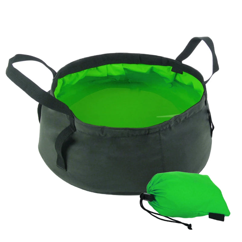 Outdoor Water Bucket Pail Water Container Foldable Water Bag 8.5L for Fishing Camping Travel Hiking Beach