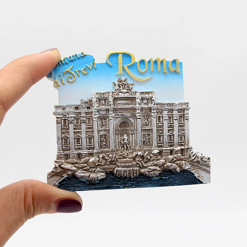 Macao malaysia maldives roma china Shanghai Disneyland Singapore switzerland Taj Mahal india 3d fridge magnets home decoration