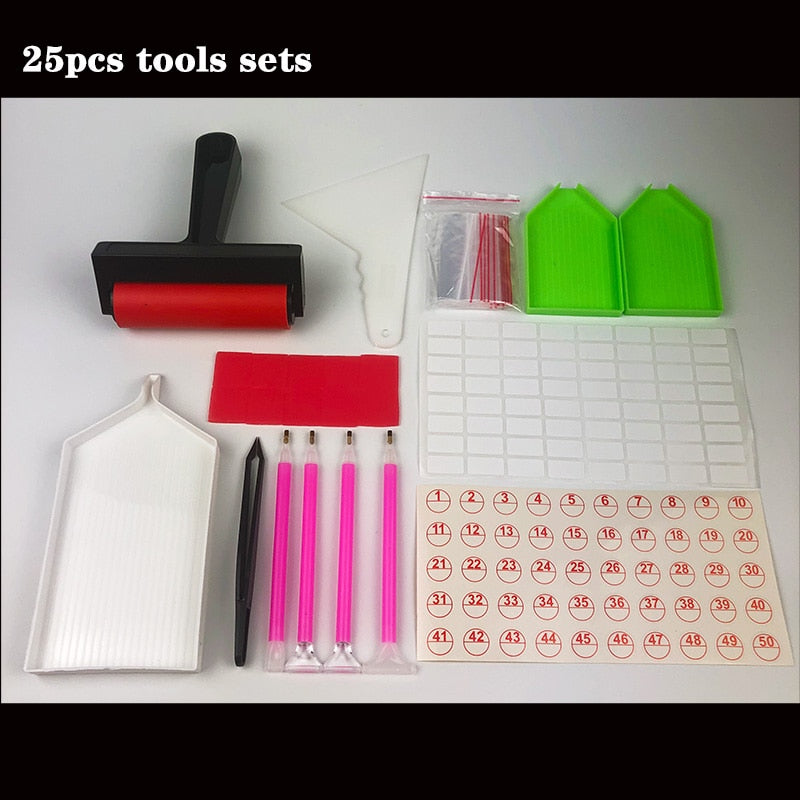 New 5D diamond painting accessories tools kit for diamond embroidery accessories art supplies storage box