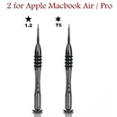 Professional Maintenance Screwdriver Y0.6 Y1.5 Y2.0 Pentalobe 0.8 T2 Bits Screwdrivers Set P5 FOR NS Apple Macbook Air