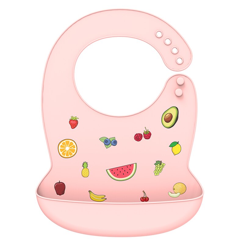 LOFCA 1pc Animal Cartoon Silicone Waterproof Bib Food Grade BPA&amp;PVC Free Silicone Soft Baby Bib Adjustable Easy Wash and Clean