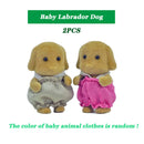 Easter Bunny Simulation Forest Animal Baby Toys Rabbit Family Dolls Dollhouse Figures Collectible Toy  4.5cm Furniture Set Gift