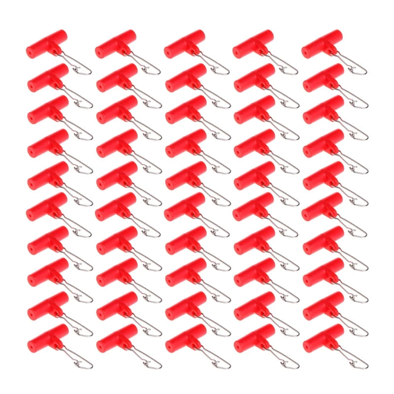 50pcs Braid Line Snap Kit Sturdy Strong Sinker Slide with High-Strength Stainless Steel Snaps Fishing D0LB