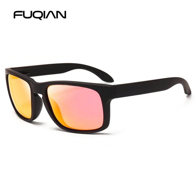 Classic Fashion Square Polarized Sunglasses Men Vintage Plastic Male Sun Glasses Women Stylish Black Outdoor Sports Shades UV400