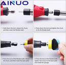 22Pcs Buffing Waxing Polishing Sponge Pads Kit Set Car Wheel Hub Polish Buffing Shank Waxing Foam Polisher