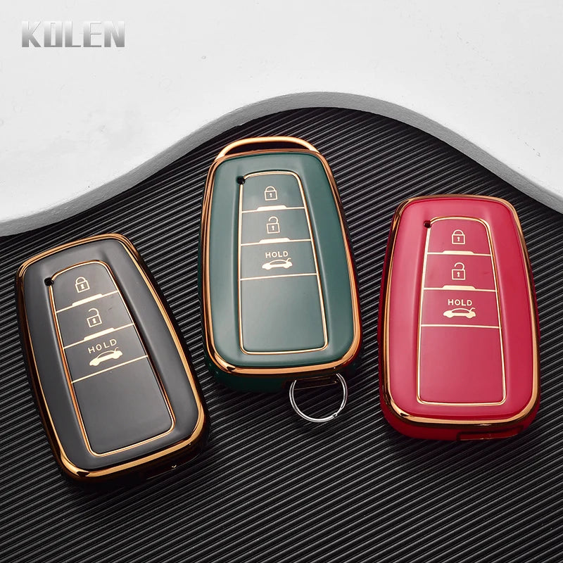 New TPU Car Remote Key Case Cover Shell For Toyota Corolla Prius Camry CHR C-HR RAV4 Altis Land Cruiser Prado Protector Keyless