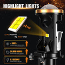 AILEO H4/9003/HB2 Led Canbus Car Headlights Conversion Kit Mini Projector Lens 100W 6500K White High Low Beam 20000LM