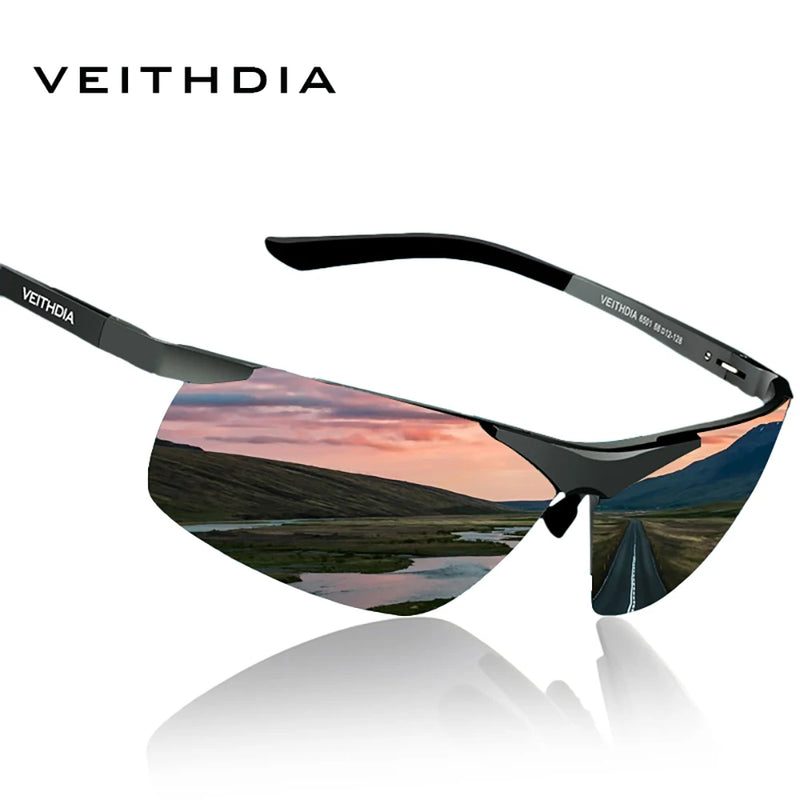 VEITHDIA Sunglasses Men's Brand Designer Cycling Sports Polarized UV400 Lens Outdoor Sun Glasses Driving Eyewear For Male 6501