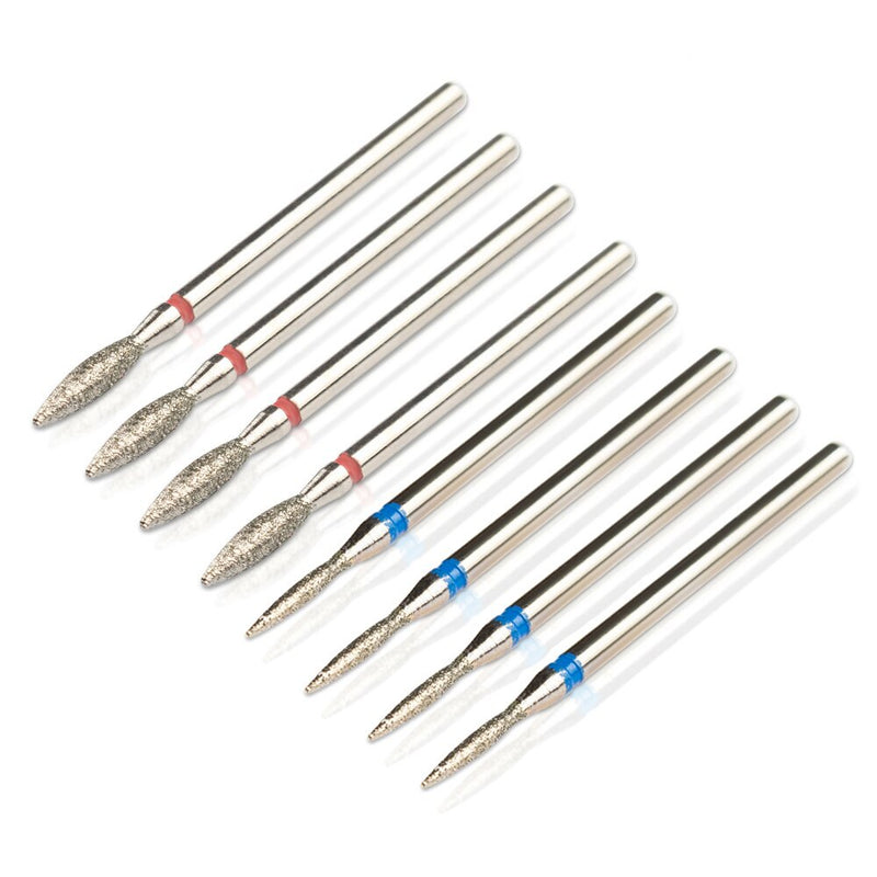 20pcs/Lot Diamond Milling Cutter for Manicure Nail Drill Manicure Machine Bit Accessories Cuticle Clean Mill Cutter Removing Gel