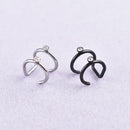 1 Piece Punk Man/Women Stainless Steel Ear Clip Fake Earring Cuff Wrap Earrings No piercing-Clip On Cartilage Wrap Jewelry