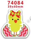 DIY Craft Supplies Sewing Accessories Cartoon Easter Bunny Printed Planar Resins Mold 10 Pieces. PR-73721