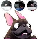 French Bulldog Car Sticker Pet Dog Vinyl Decal Animal Cartoon Auto Stickers Waterproof Bumper Accessories Decoration 12*14cm