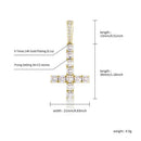 TOPGRILLZ New Upside Down CROSS Pendant High Quality Iced Out Cubic Zirconia Men's Necklace Hip Hop Fashion Jewelry For Gift