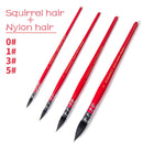 Professional Watercolor Paint Brush Handmade Squirrel Nylon Hair Pointed Painting Brush Set for Watercolor Painting Art Supplies