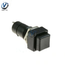 5Pcs/lot Momentary Spring Push Button Switch 12mm 2 Pins Square Momentary Push Button Switch Red or Black 3A 250V OFF ON
