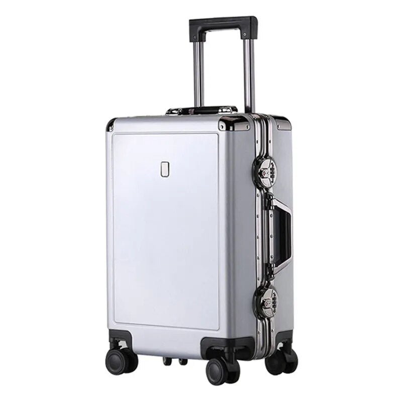 Baggage 20"24 Inch Men Luggage Sets Bag Trolley suitcase/rolling spinner wheels Pull Rod/Woman Men Aluminum frame traveller case