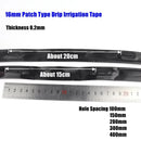 50/25m 16*0.2mm Space10~40cm Patch Type Irrigation Drip Tape Agricultural Greenhouse Farm Water Saving Irrigation Rain Drip Hose
